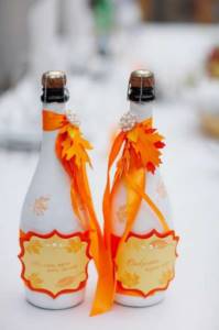 ( 106 фото) Декор свадебных бутылок своими руками