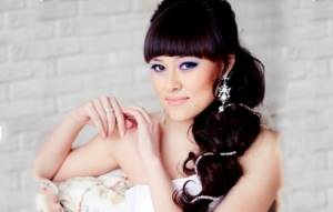 (210 photos) Wedding hairstyles with bangs