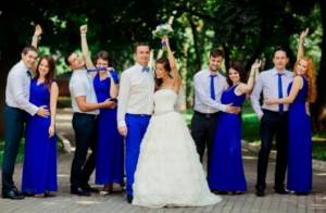 40 wedding in blue