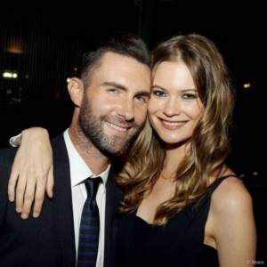 Adam with his beloved wife Behati