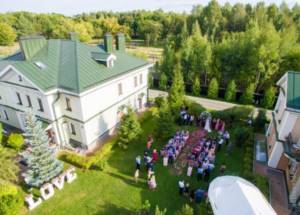 Aerial photography of weddings