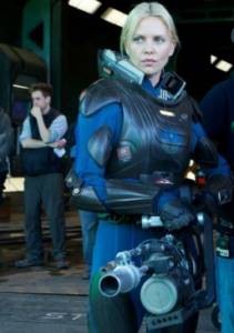 Actress Charlize Theron in the film Prometheus.