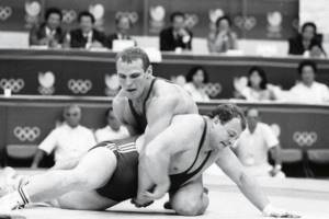 Alexander Karelin won his first serious victory at the Olympics in 1988