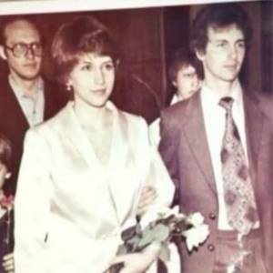 Alena Sviridova with her first husband