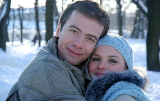 Andrey Kuznetsov with his wife