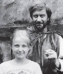 Andrei Mironov with his daughter Maria