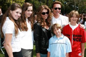Arnold Schwarzenegger, Maria Shriver and their children