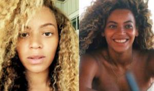 Beyonce without makeup