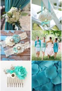 Turquoise wedding - photo