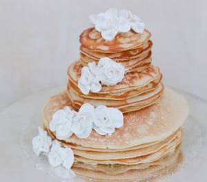 Pancake wedding cake