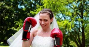 boxing gloves to sort things out with your husband