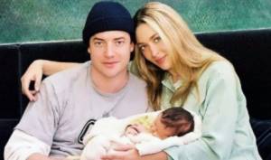 Brendan Fraser with his ex-wife