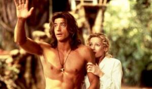 Brendan Fraser in the movie &quot;George of the Jungle&quot;