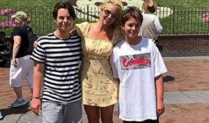 Britney Spears with children