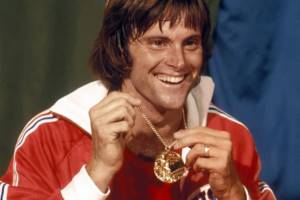 Bruce Jenner with Olympic gold medal
