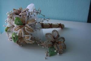DIY bead bouquet