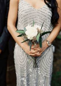 white bridal bouquet photo
