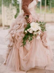 bridal bouquet in delicate shades