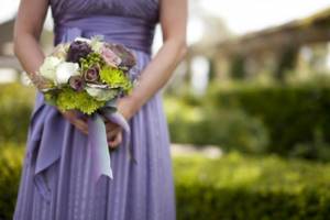 wedding bouquet purple