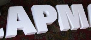 DIY polystyrene letters: master class with photos and videos