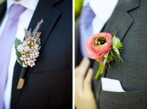 Boutonniere for the groom and friends