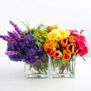 Colored bouquets