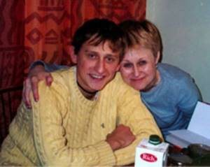 Daria Dontsova with her son Arkady