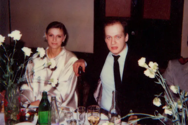 Denis Evstigneev with his first wife