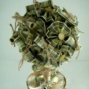 дерево из денег на свадьбу своими руками