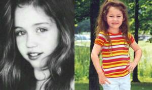 Miley Cyrus childhood photos