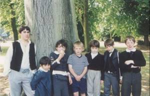 Childhood photo of Daniel Radcliffe (third from right)