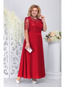 длинное красное платье на свадьбу для мамы