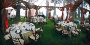 For an outdoor banquet you will need gazebos