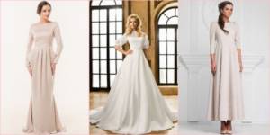 Various sleeves are suitable for a wedding dress