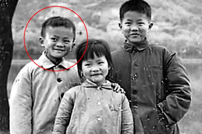 Jack Ma as a child