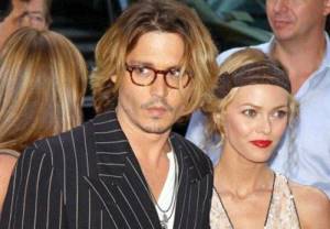 Johnny Depp with ex-wife Vanessa