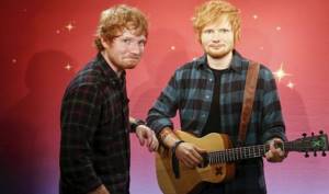 Ed Sheeran and his wax replica