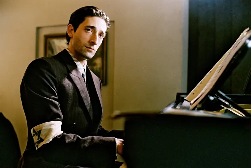 Adrien Brody in the movie &quot;The Pianist&quot;
