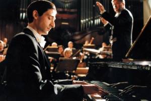 Adrien Brody in the movie &quot;The Pianist&quot;