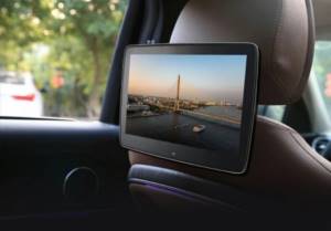 Screen in car