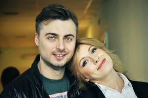 Elena Kravets with her husband