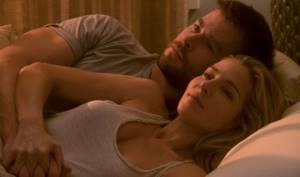 Elsa Pataky and Chris Hemsworth in the movie Cavalry