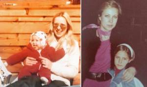 Elsa Pataky as a child with her mother