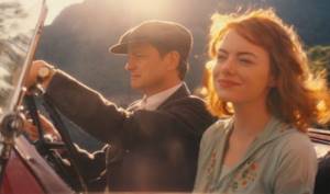 Emma Stone and Colin Firth in the movie Moonlight Magic