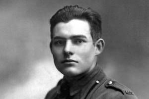 Ernest Hemingway in his youth