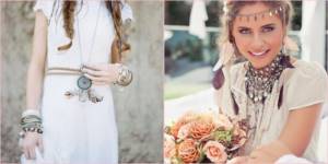 Ethnic style of jewelry in the image of a girl