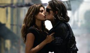 Eva Mendes and Johnny Depp in the movie &quot;Desperado: Once Upon a Time in Mexico&quot;
