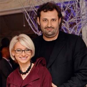 Evelina Khromchenko and her ex-husband