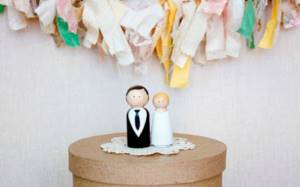 rustic wedding cake figurines