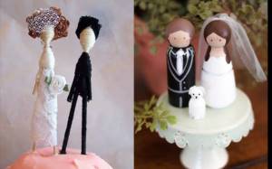 rustic wedding cake figurines